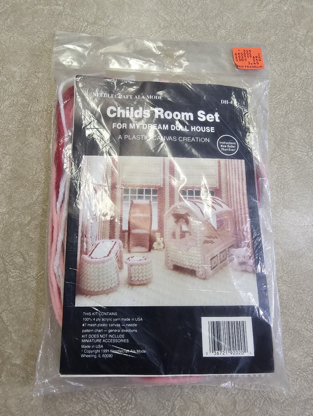 Plastic Canvas Set Childs Room Set